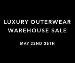 Luxury Outerwear Brand Warehouse Sale